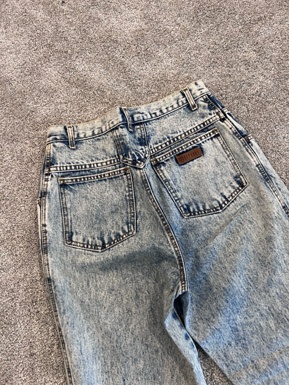 P.S. Gitano Vintage VTG Women’s Jeans Size 12 Acid Wash High Waist Pants Rare - Picture 15 of 16